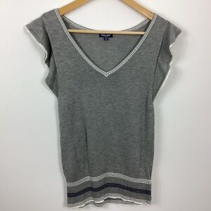 Splendid Sweater Vest Flutter Sleeve Size XS